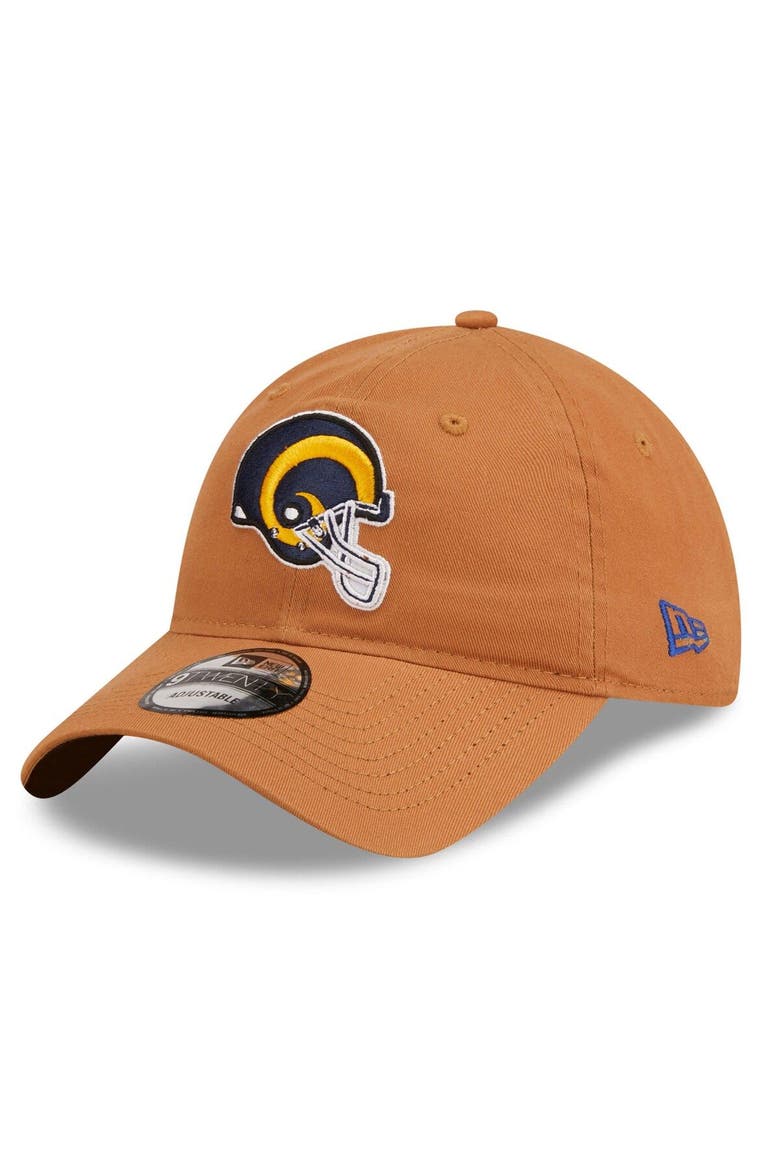 Men's New Era Brown Los Angeles Rams Core Classic 2.0 9TWENTY Adjustable Hat, Main, color, Brown