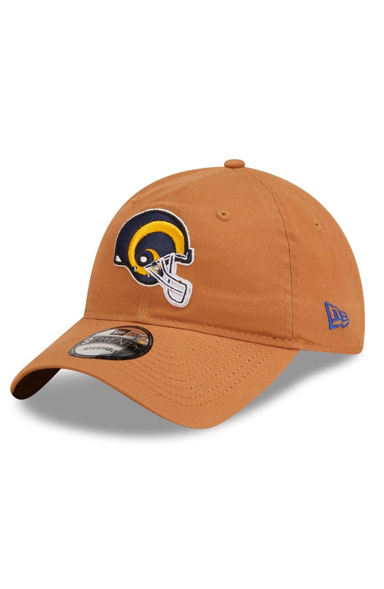 New Era Men's New Era Brown Los Angeles Rams Core Classic 2.0 9TWENTY Adjustable Hat, Main, color, 