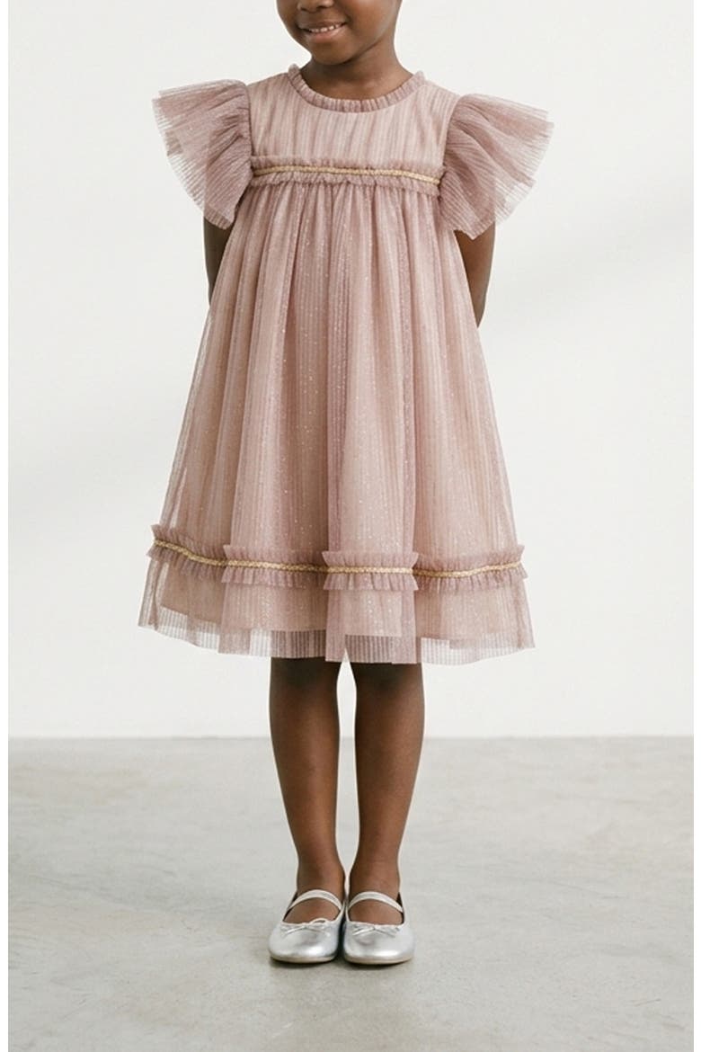 Kids' Remy Sparkle Lace Float Dress, Alternate, color, MAUVE