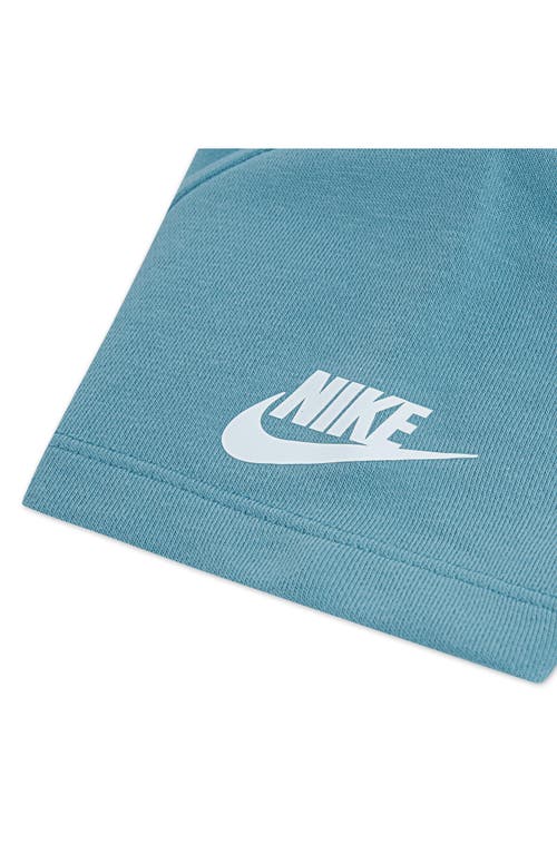 Nike Kids' Logo Graphic French Terry Sweatshirt & Sweat Shorts Set In Blue
