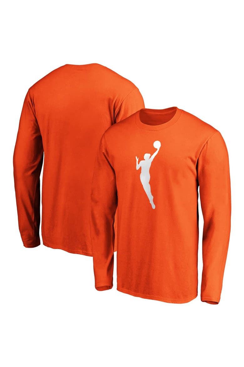 Men's Fanatics Orange WNBA Primary Logo Long Sleeve T-Shirt, Main, color, Orange