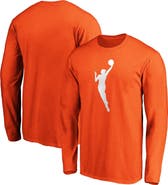 FANATICS Men's Fanatics Orange WNBA Primary Logo Long Sleeve T-Shirt