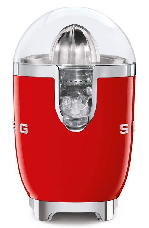 Smeg 50s Retro Style Aesthetic Citrus Juicer In Red