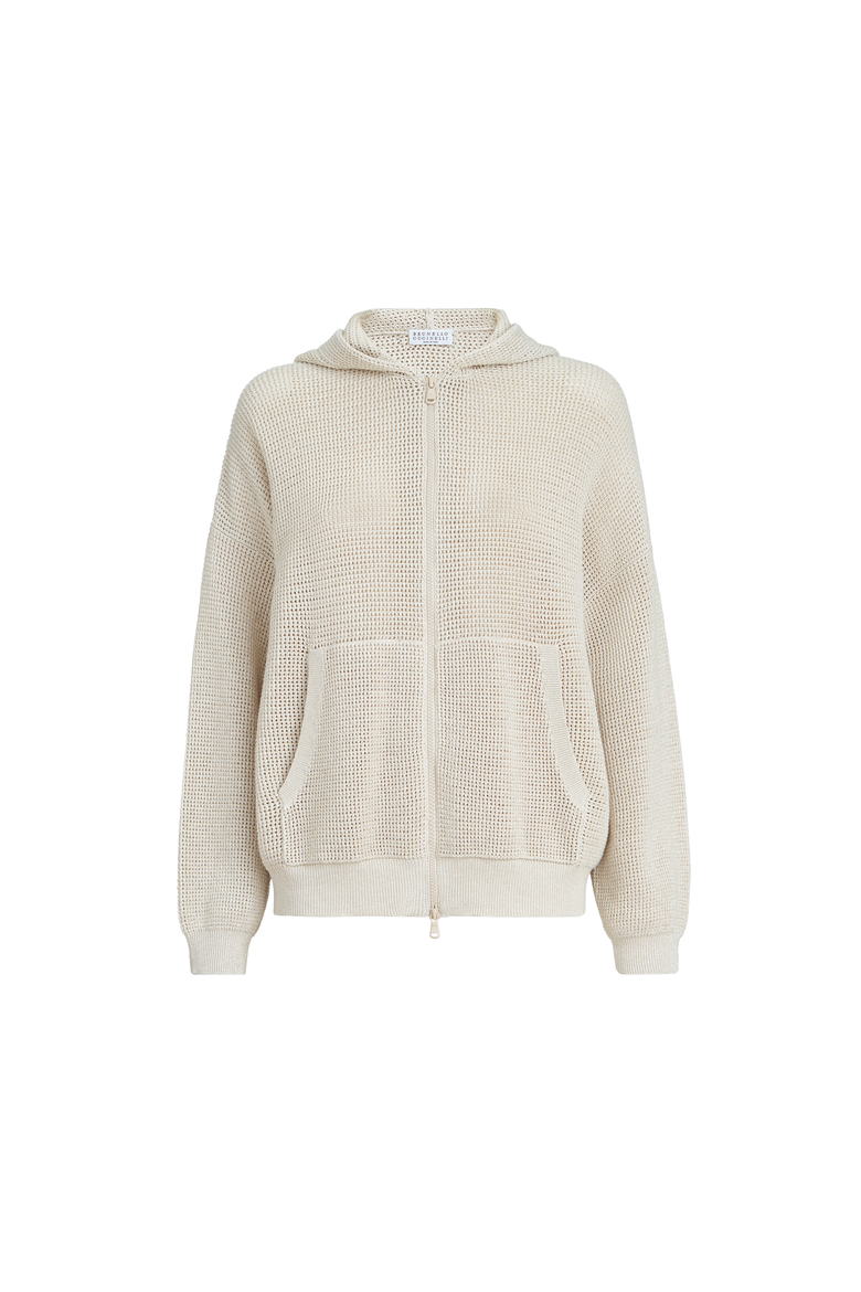 Sparkling net sweatshirt, Alternate, color, Oat