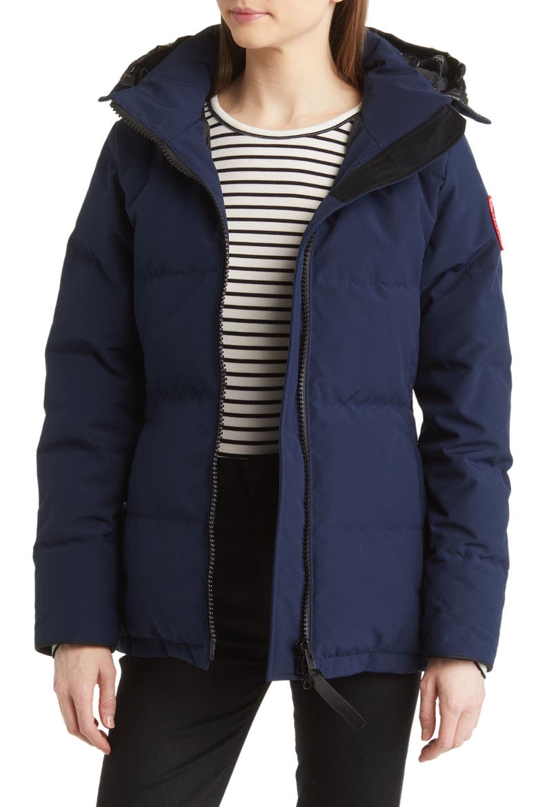 Chelsea 625 Fill Power Down Parka, Main, color, ATLANTIC NAVY