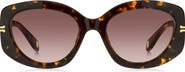 Marc Jacobs 56mm Gradient Rectangular Sunglasses