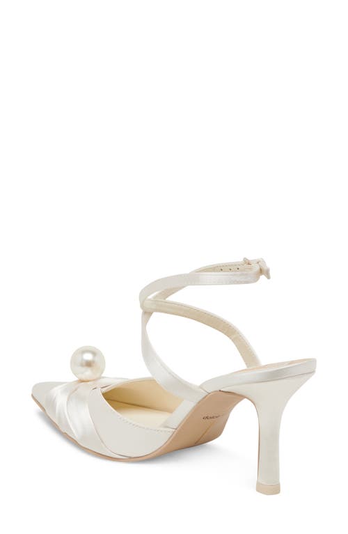 Dolce Vita Kaysey Ankle Strap Pump In Vanilla Satin