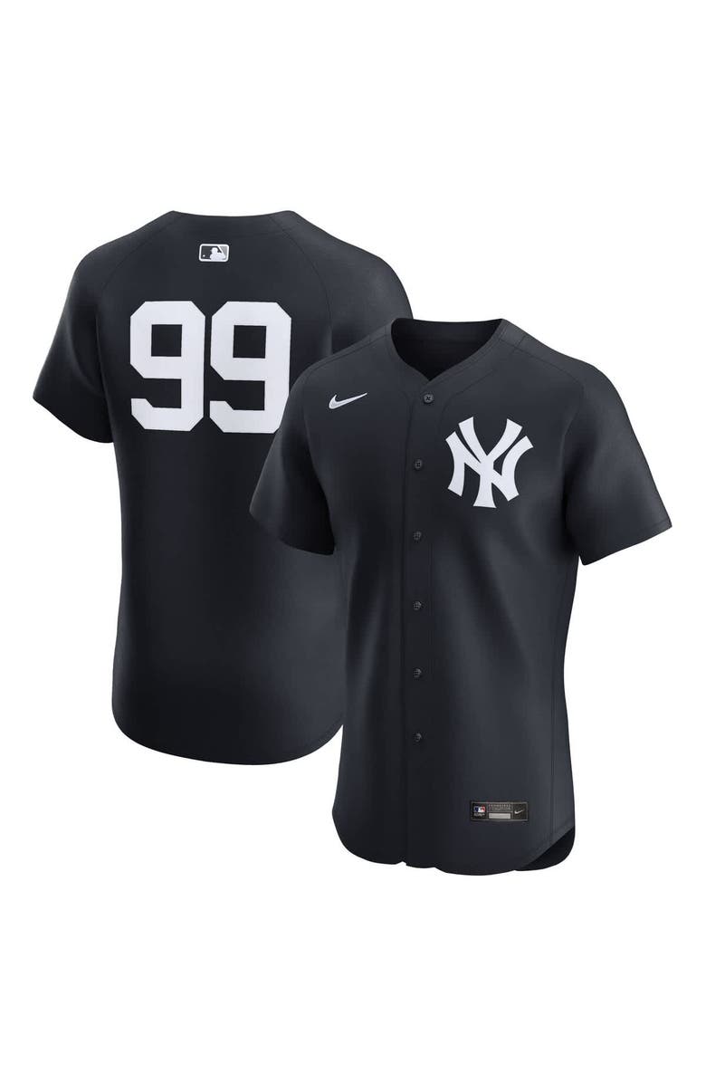 Nike Men's Nike Aaron Judge Navy New York Yankees Alternate 2 Elite Jersey, Main, color, Navy