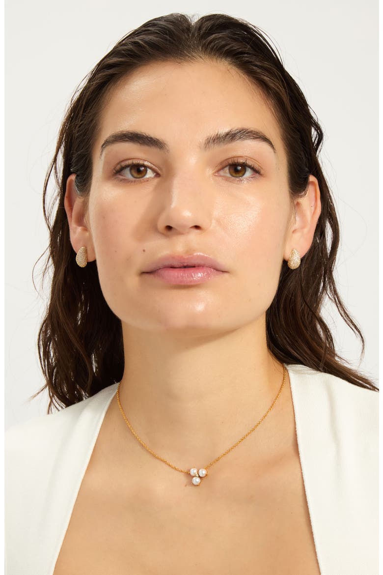 Freshwater Pearl Pendant Necklace, Alternate, color, WHITE