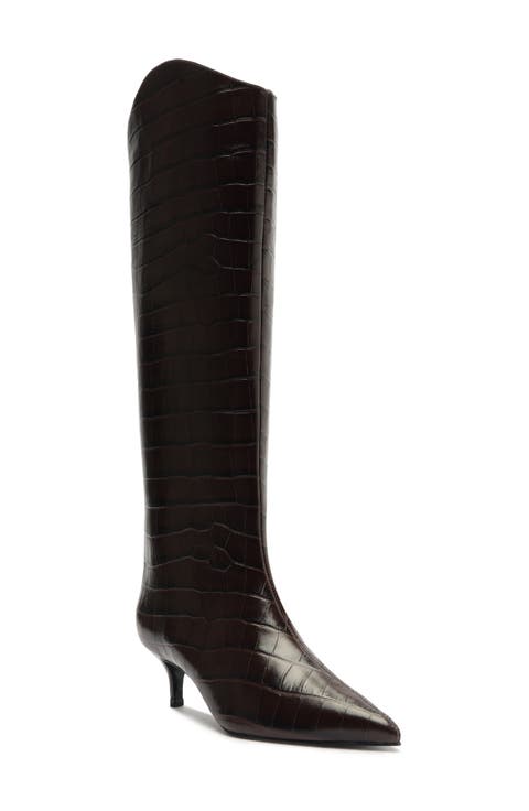 Maryana Lo Pointed Toe Knee High Boot (Women)