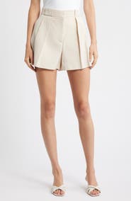 MANGO Greta Pleat Front Shorts