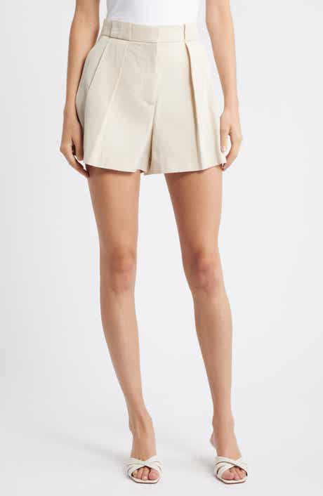 MANGO Greta Pleat Front Shorts