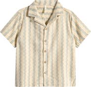 Rylee + Cru Kids' Wave Stripe Camp Shirt