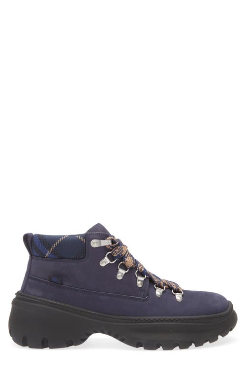 Burberry Nubuck Scoot Hike Boots In River