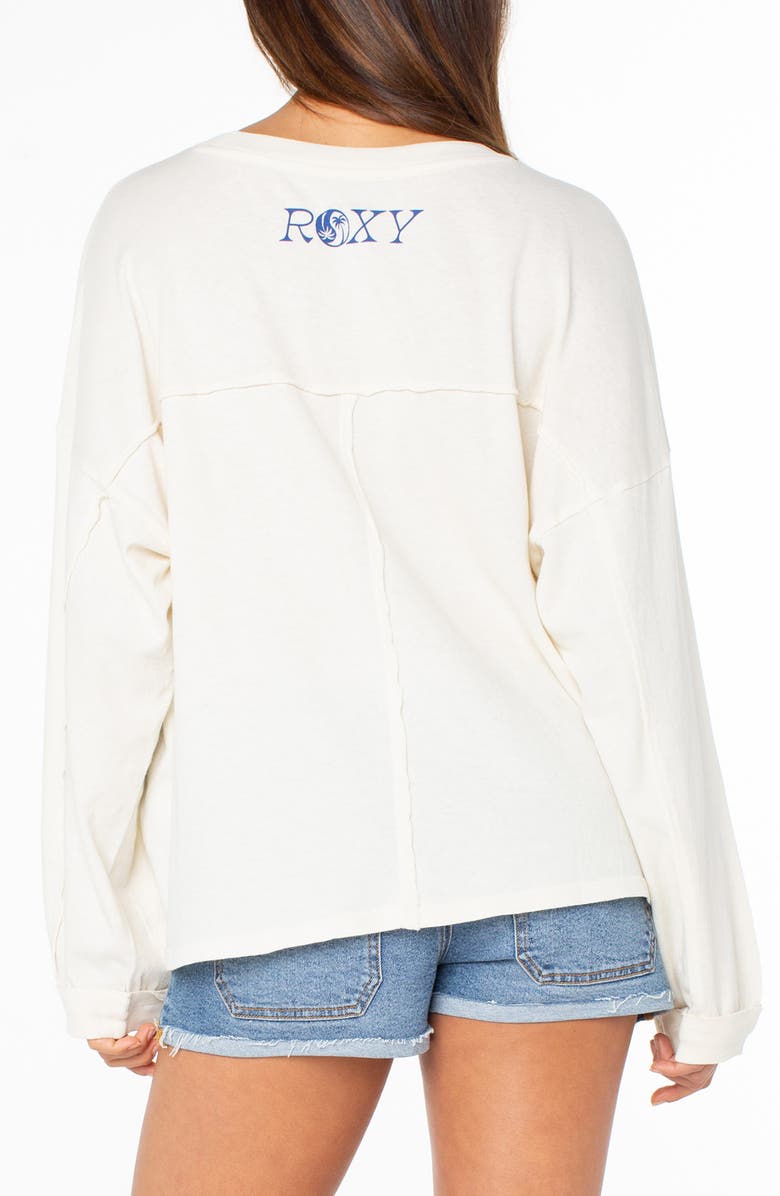 Roxy Changing Tides Oversize Graphic T-Shirt, Alternate, color, Cloud Dancer