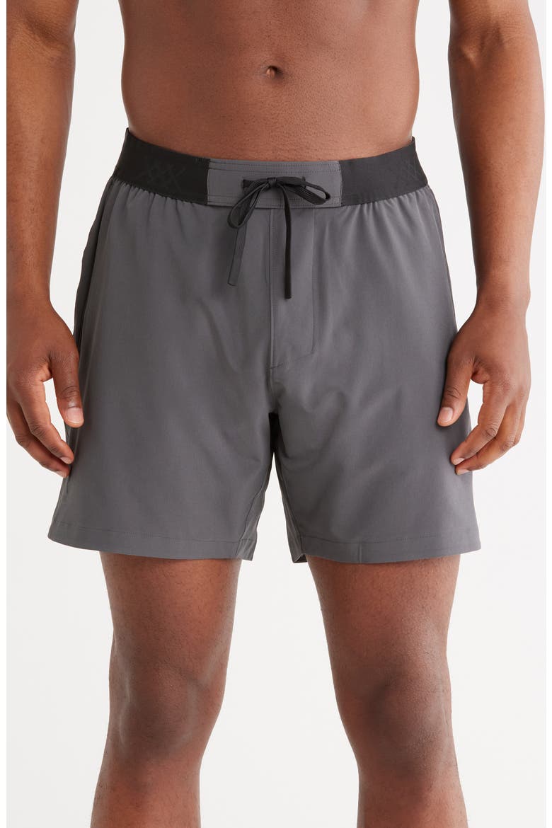 6-Inch Base Performance Training Shorts, Main, color, ASPHALT