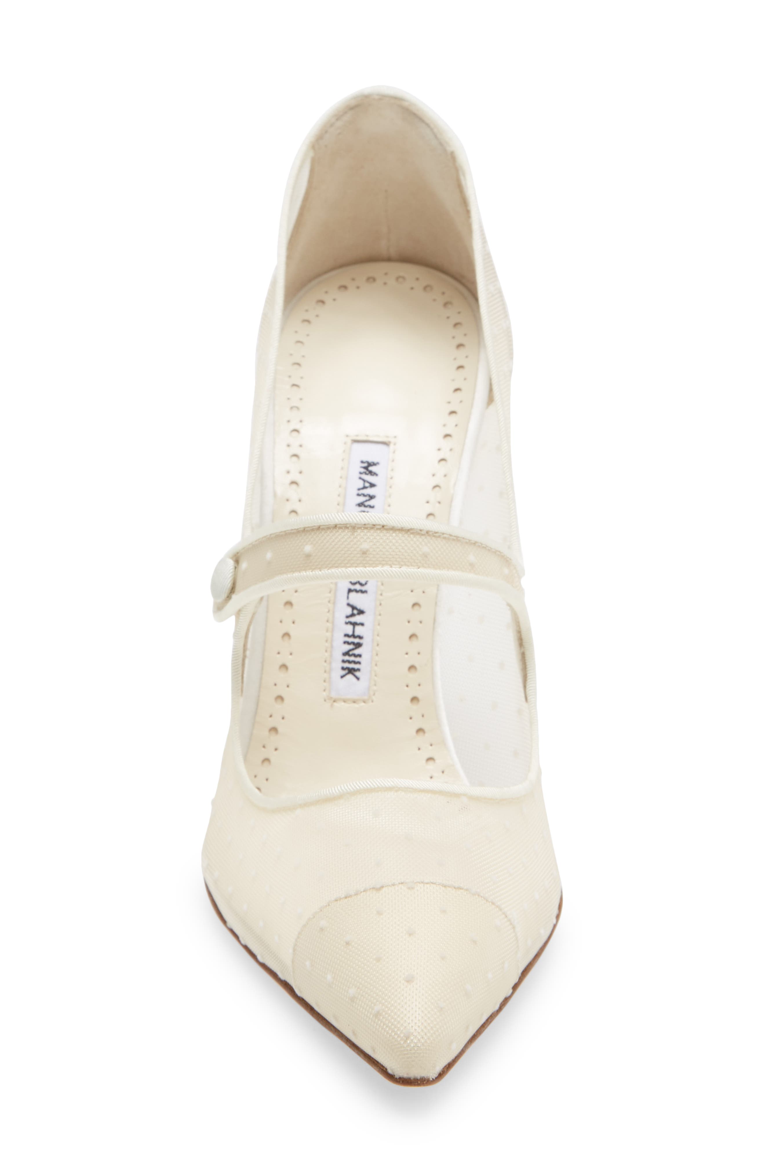 Manolo Blahnik Campari Pointed Toe Mary Jane Pump, Alternate, color, 