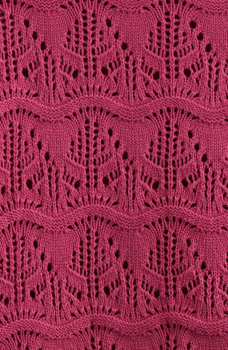 Nordstrom Kids' Pointelle Sweater, Alternate, color, Purple Sherbert