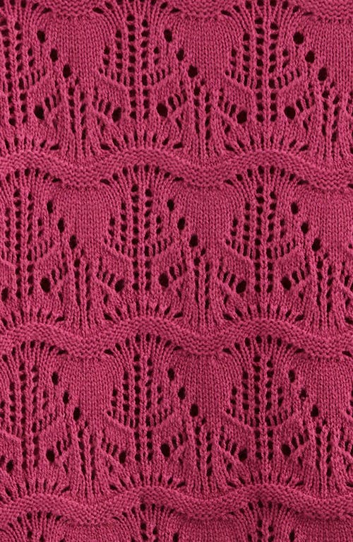 Nordstrom Kids' Pointelle Sweater In Red