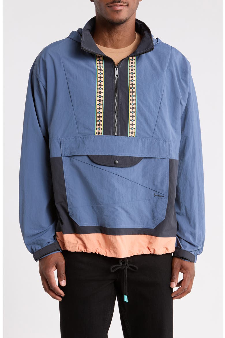 Palms Hooded Nylon Anorak, Main, color, VINTAGE IN