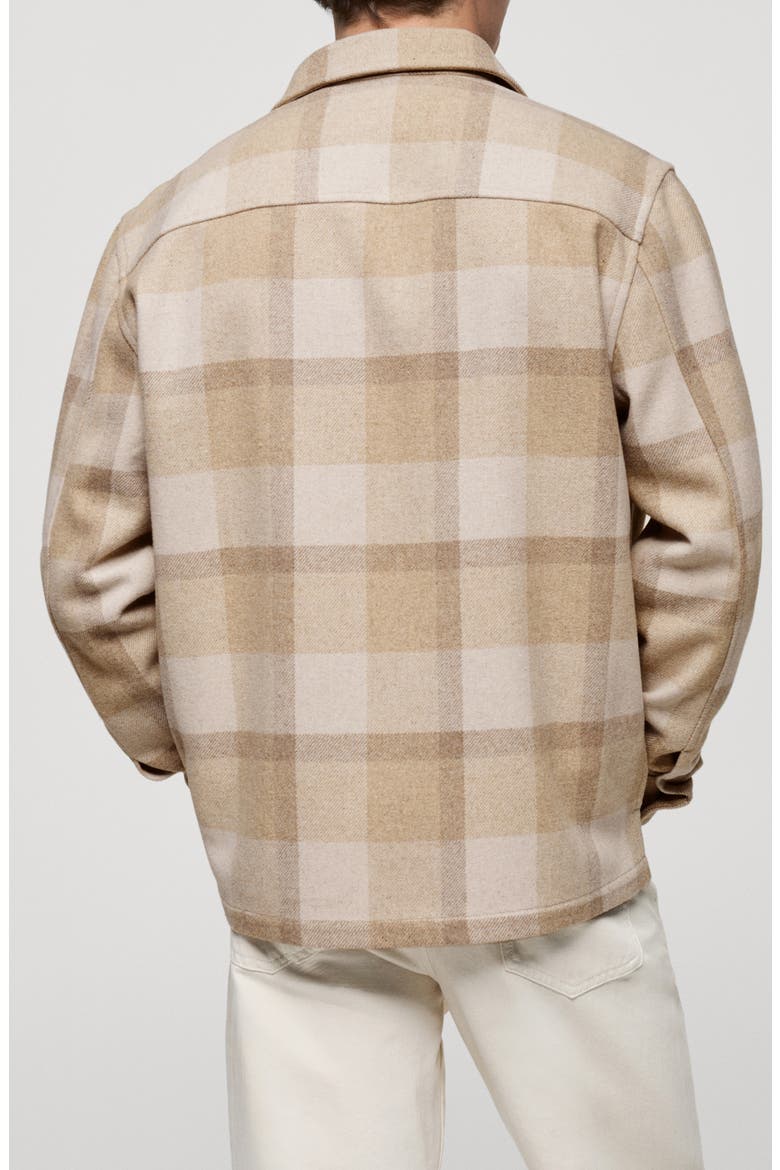 Plaid Button-Up Shirt, Alternate, color, BEIGE