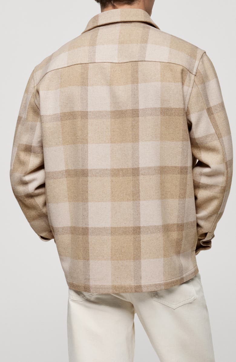 MANGO Plaid Button-Up Shirt, Alternate, color, 