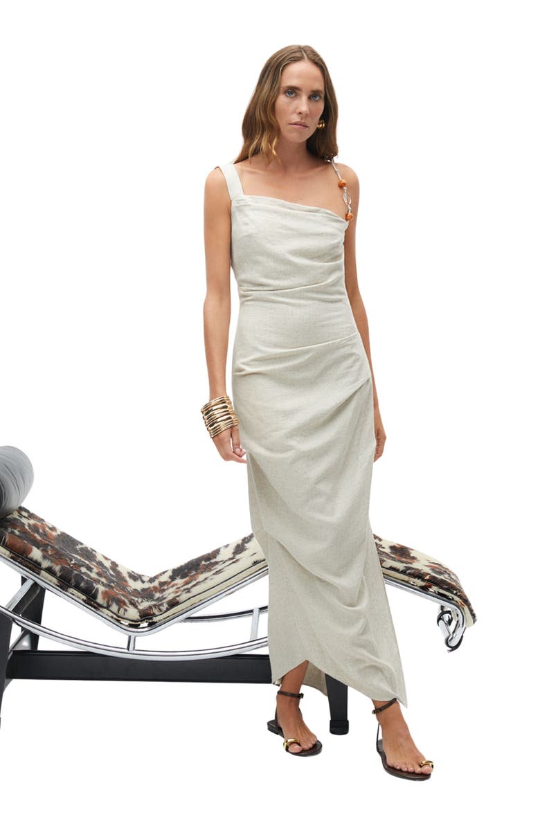 Nocturne Long Dress with Accessory Strap, Alternate, color,