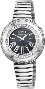 GEVRIL Gandria Diamond Bracelet Watch, 36mm - 0.5ct.