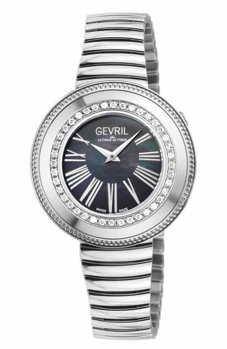 GEVRIL Gandria Diamond Bracelet Watch, 36mm - 0.5ct.
