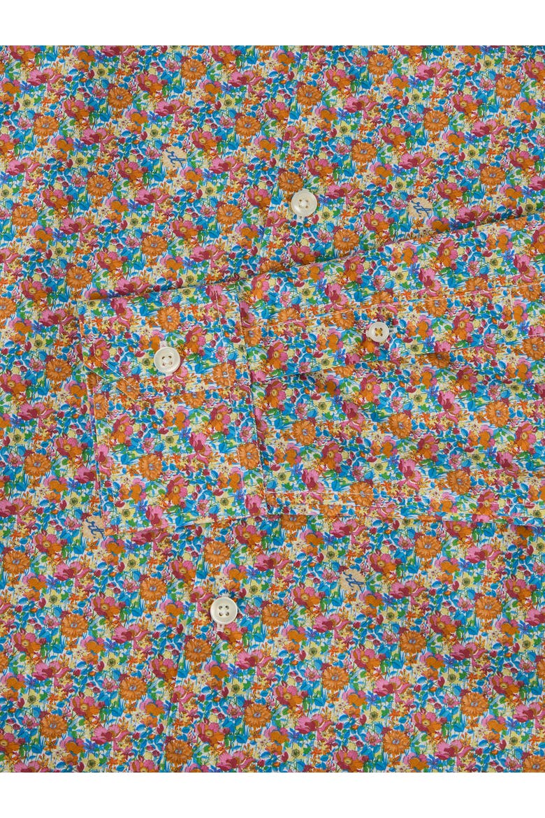 Reynolds Printed Floral Shirt, Alternate, color, Blue Multi