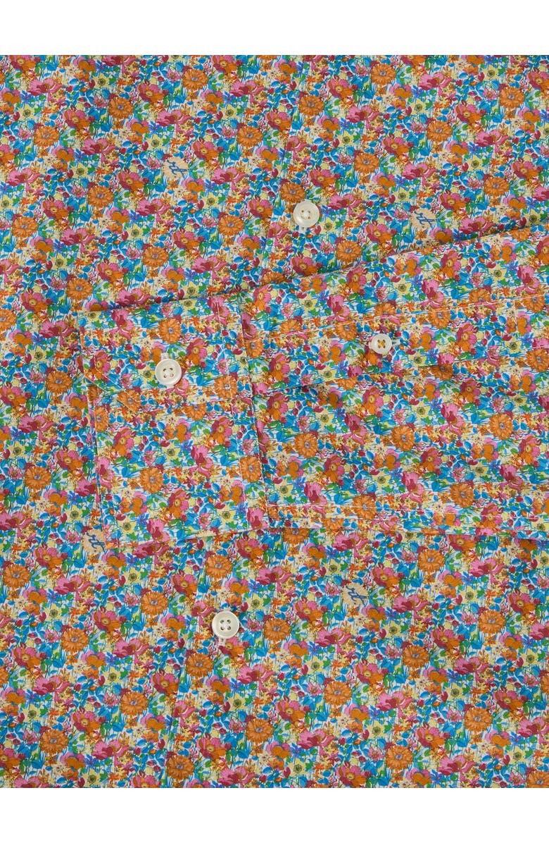 Robert Talbott Reynolds Printed Floral Shirt, Alternate, color, Blue Multi