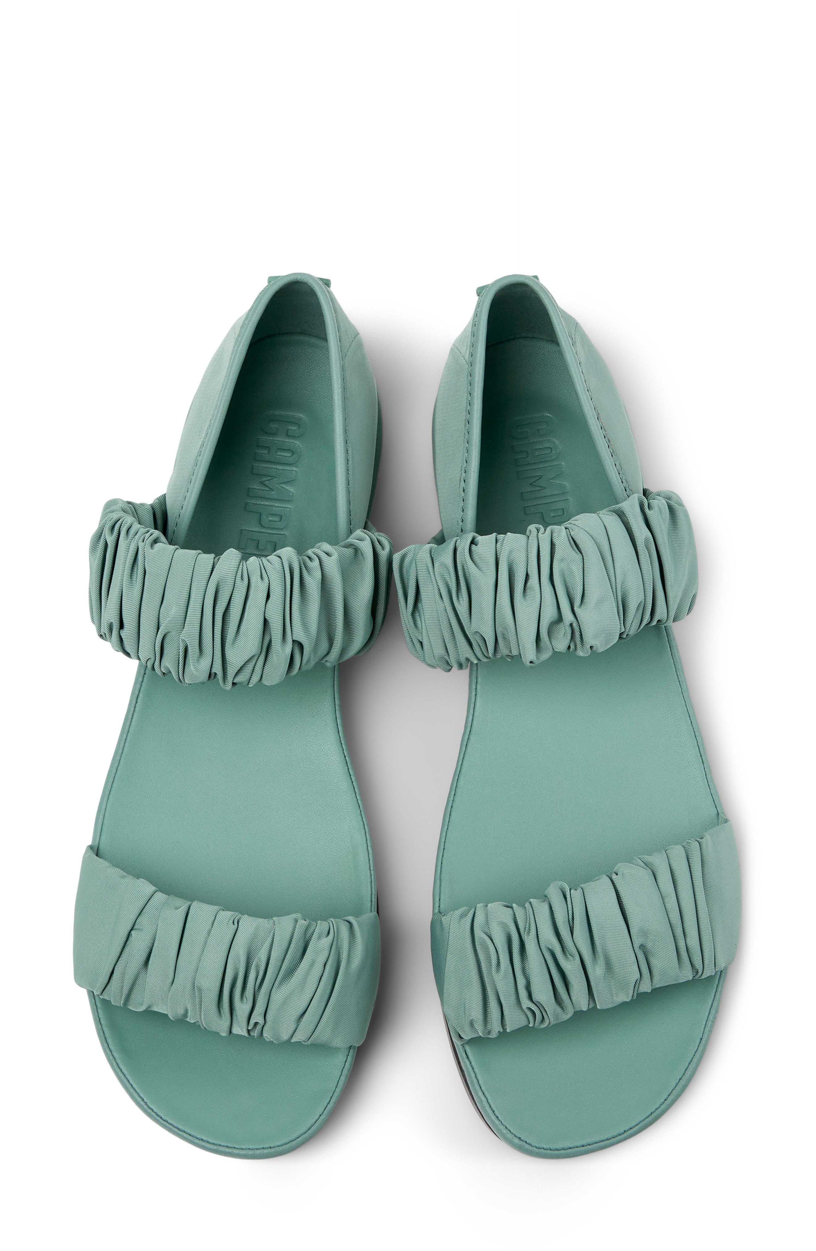 Right Nina Ballet Flat, Alternate, color, MEDIUM GREEN