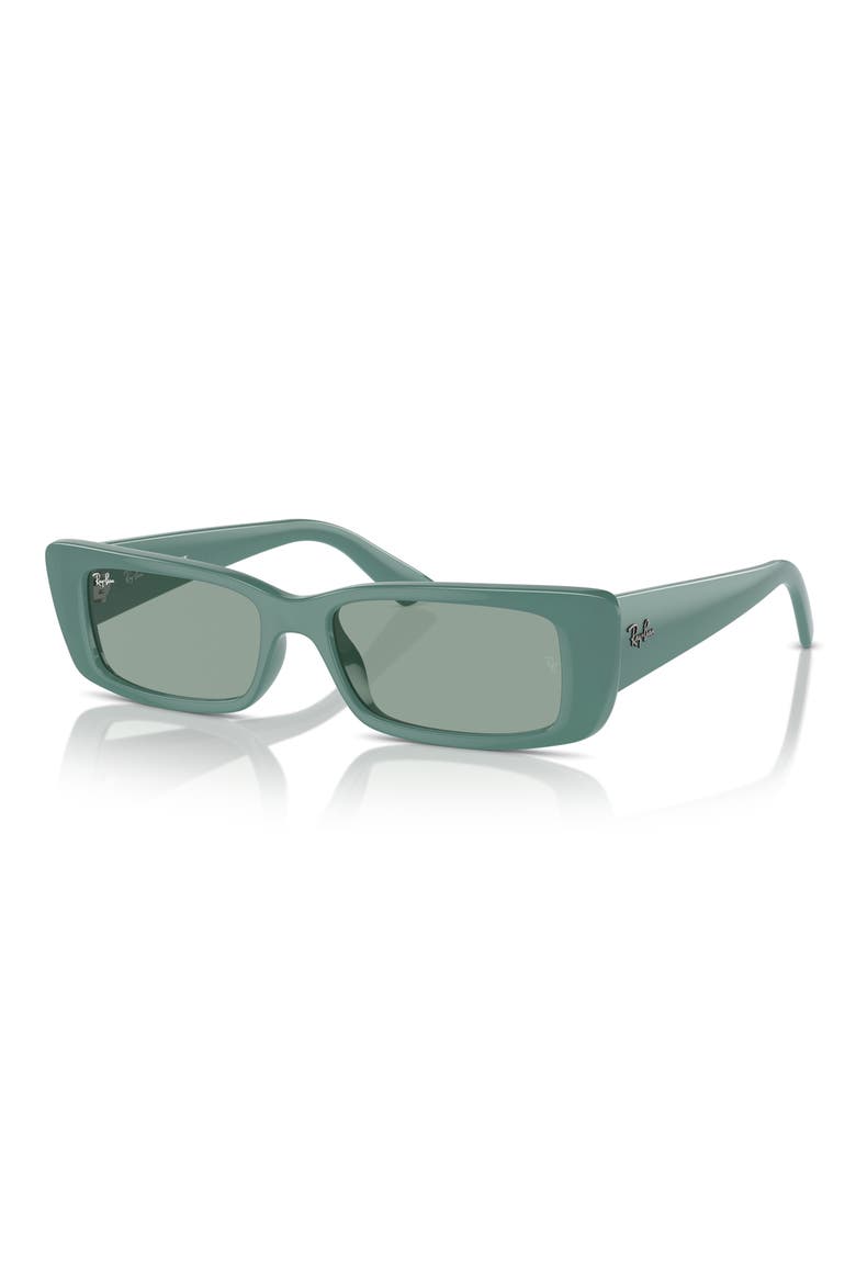 Teru 54mm Rectangular Sunglasses, Alternate, color, DARK GREEN