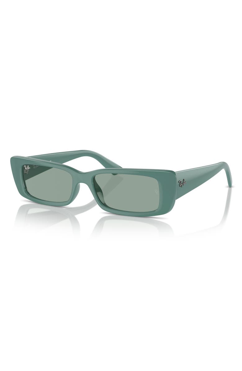 Ray-Ban Teru 54mm Rectangular Sunglasses, Alternate, color, Dark Green