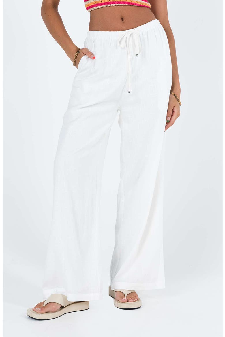 Ogilvie Wide Leg Pants, Main, color, WHITE
