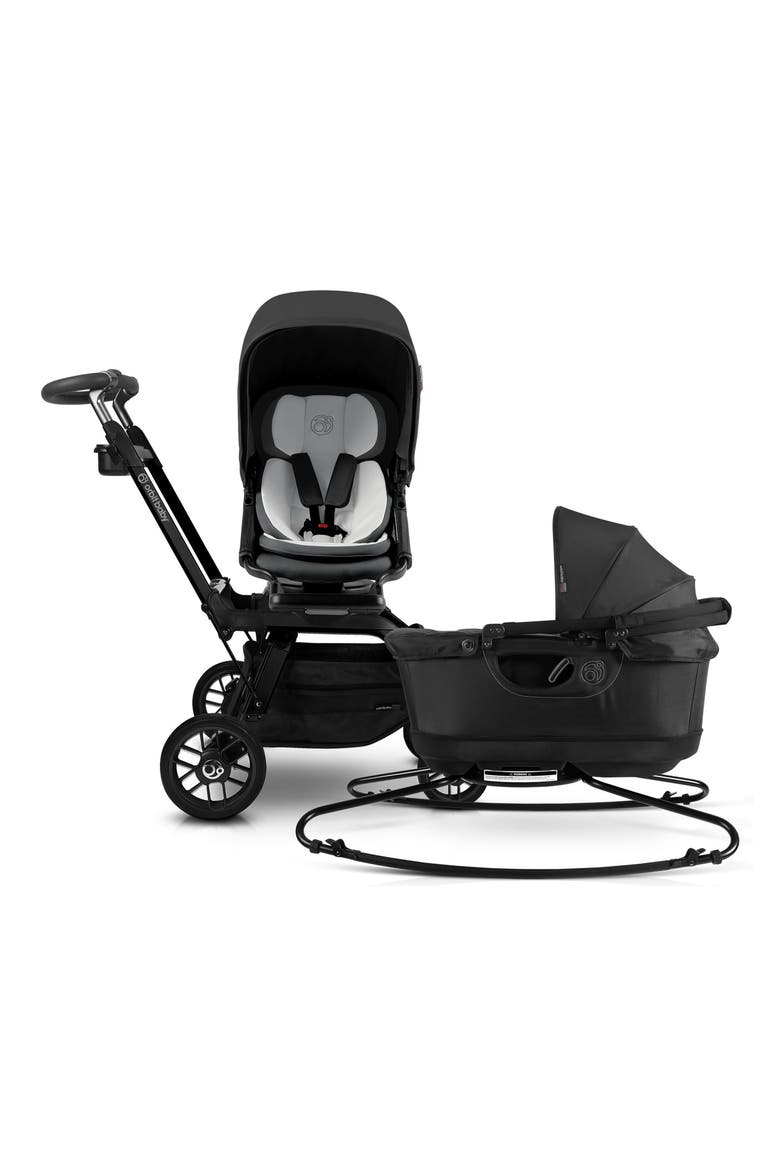 Stroll & Lounge G5 Bassinet & Stroller Travel System, Main, color, BLACK/ BLACK