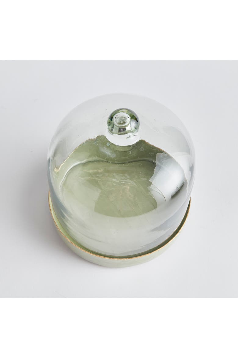 Kammie Tray With Cloche, Alternate, color, Green