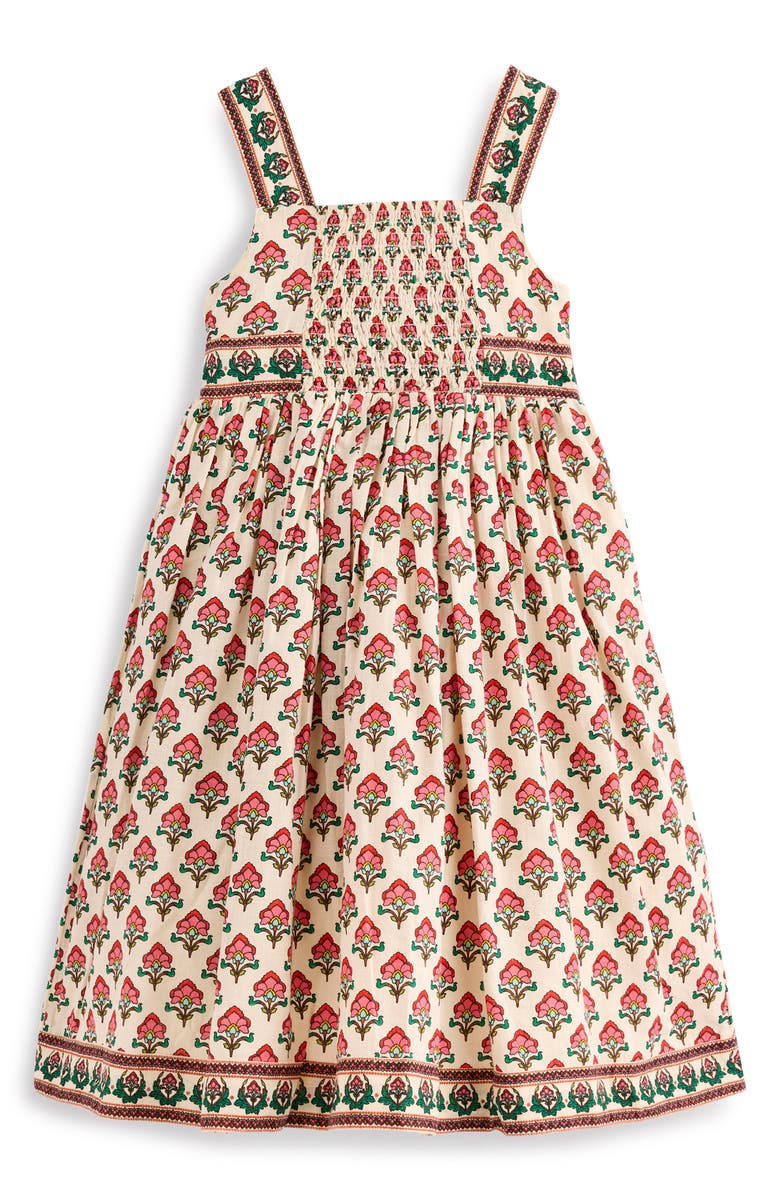 Mini Boden Remy Button Front Cotton Sundress, Alternate, color, 