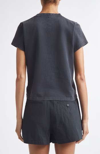 Alexander Wang Shrunken Cotton Logo T-Shirt | Nordstrom