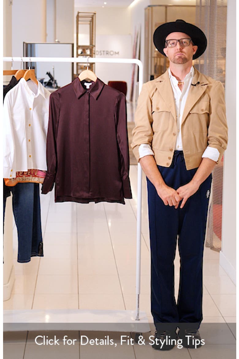 Hailey Silk Button-Up Shirt video