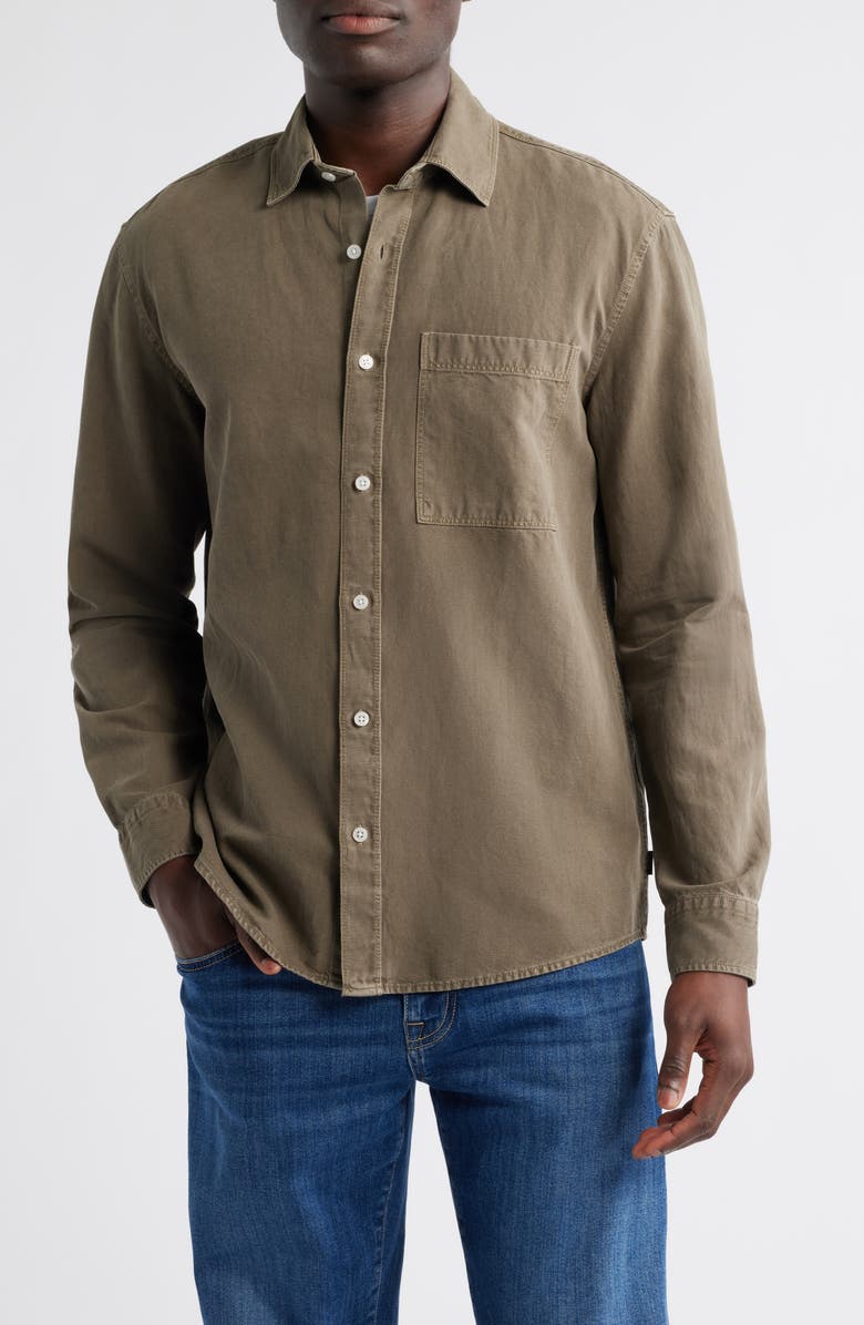 Mavi Jeans Cotton Blend Button-Up Shirt, Alternate, color,