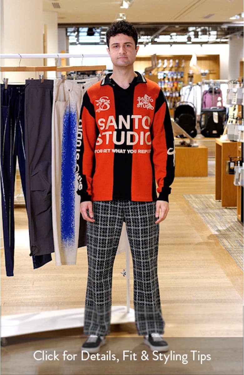 x Miguel Harichi Stripe Johnny Collar Sweater, sales video thumbnail