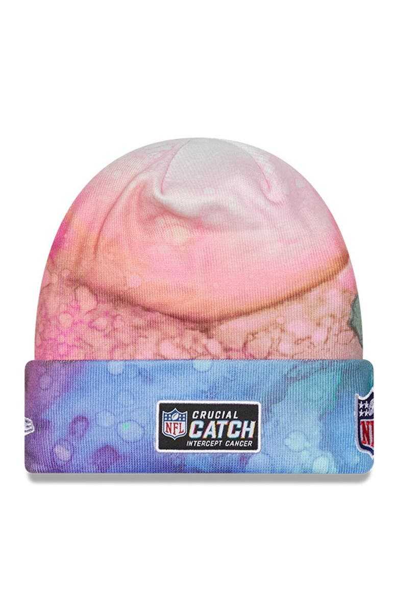 New Era Men's New Era Pink Los Angeles Rams 2022 NFL Crucial Catch Knit Hat, Alternate, color,