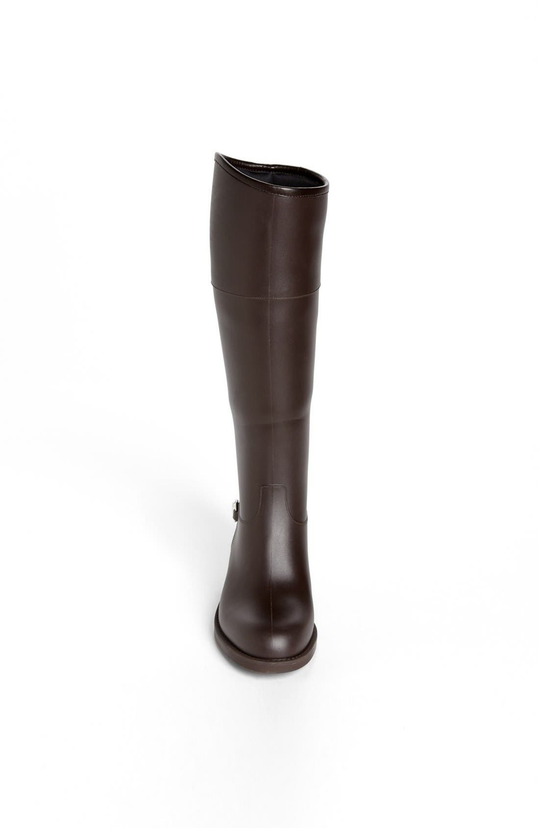 Rubber Waterproof Rain Boot, Alternate, color, COCOA