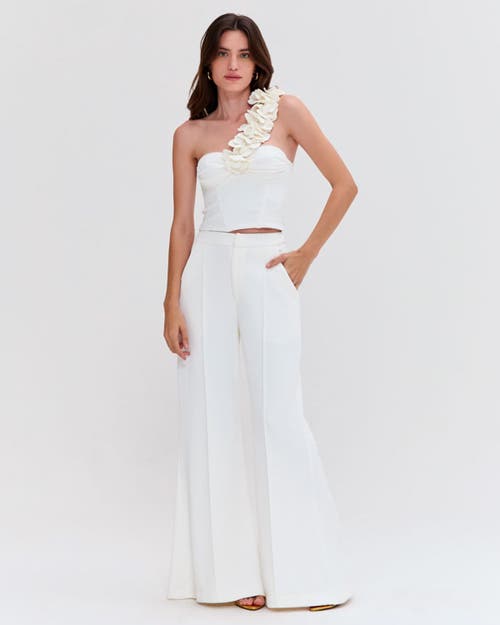 Patbo Merian Knit Pant In Off White