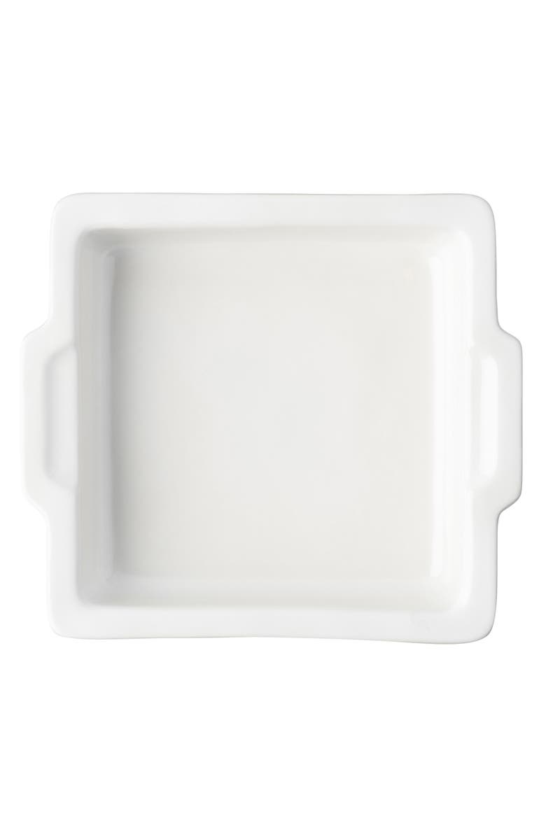 Juliska Puro Whitewash Square Baking Dish, Main, color, Whitewash