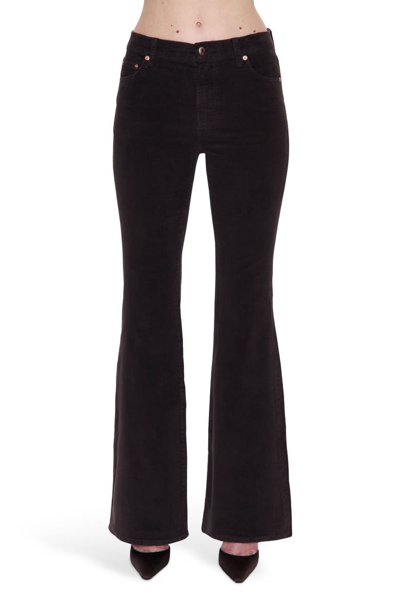 Kinsley Corduroy Flare Jeans, Main, color, MOCHA