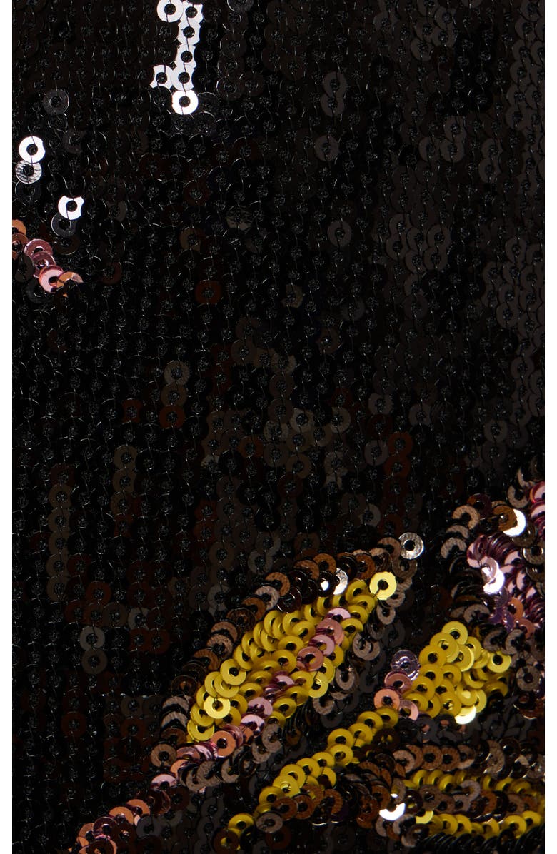 La DoubleJ Clingy Swing Embroidered, Alternate, color, Mayfair Paillettes Black