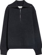 Róhe Two-Way Zip Merino Wool & Cashmere Sweater