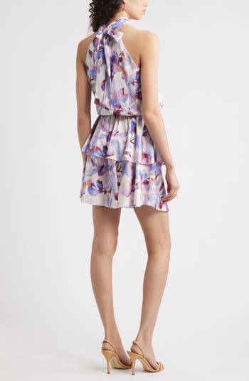 Tiered Halter Minidress